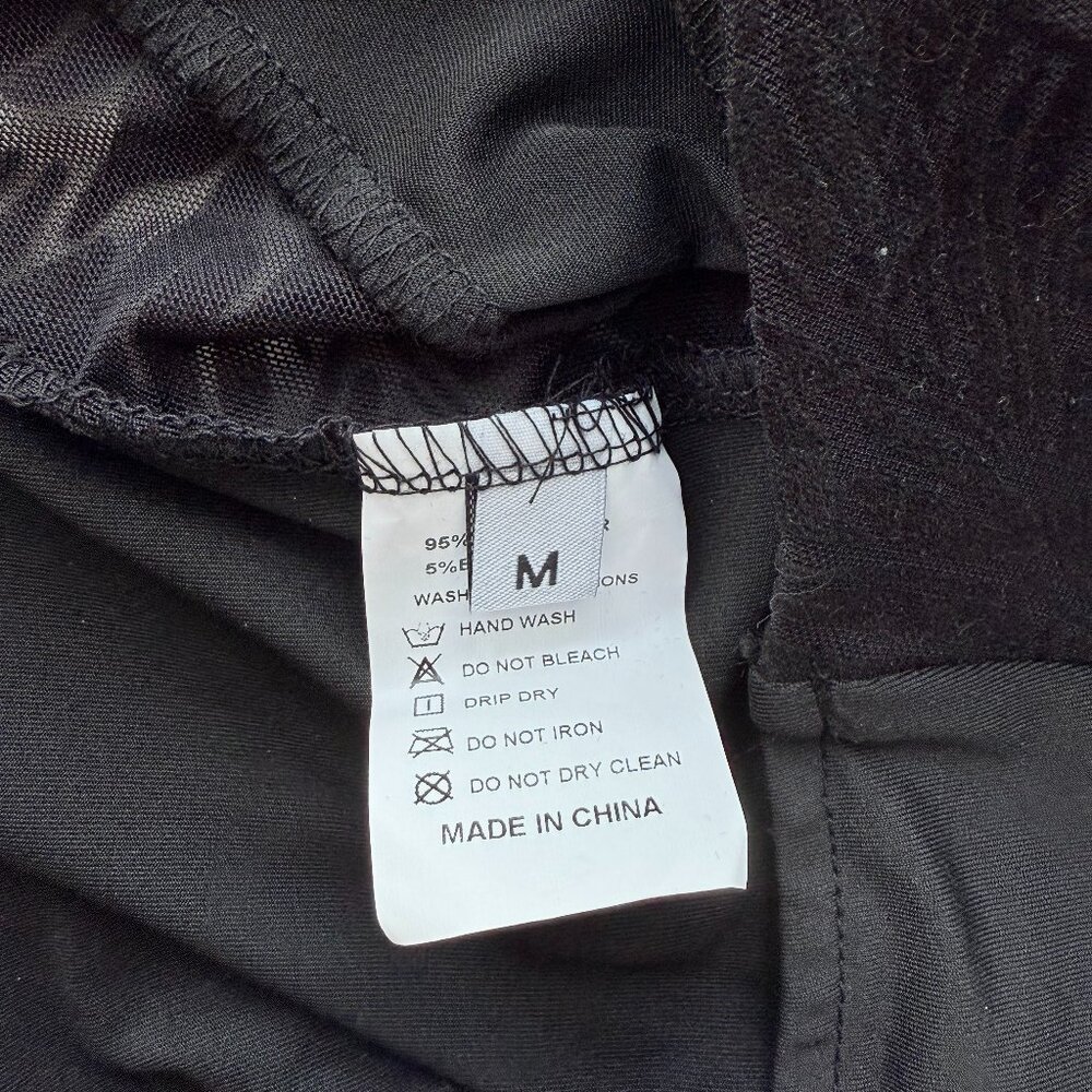 Black Strapless Lace-up Back Top